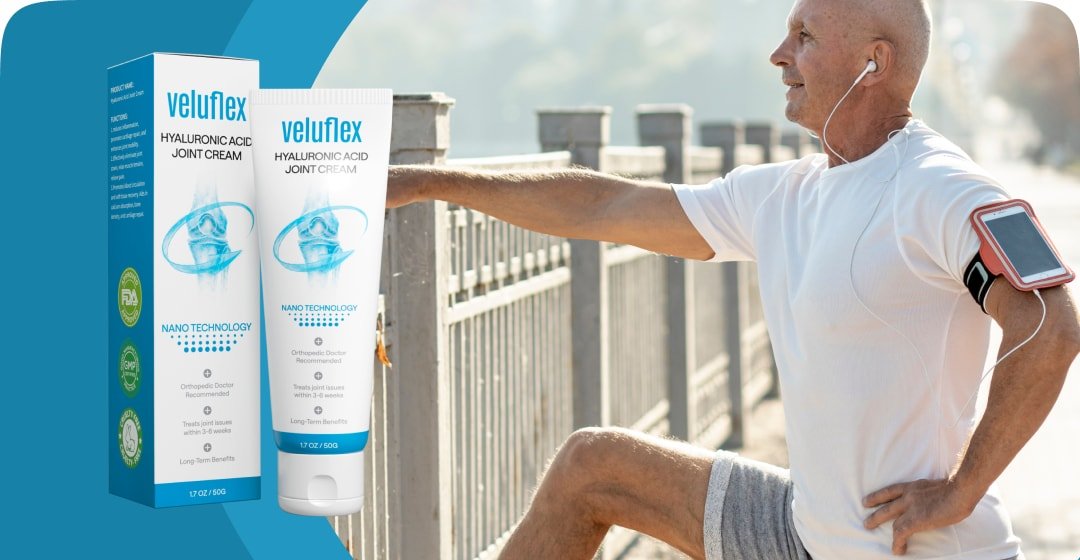 Homme actif sans douleur articulaire grâce à Veluflex
